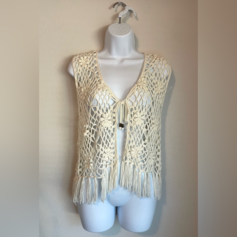 Forever21 Crocket Fringe Vest